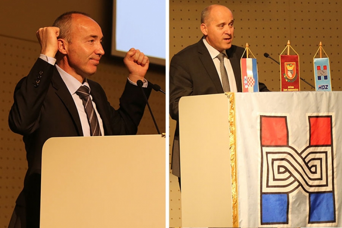 General Krstičević i ministar Bačić na obilježavanju 34. obljetnice župskog HDZ-a večeras u Sheratonu