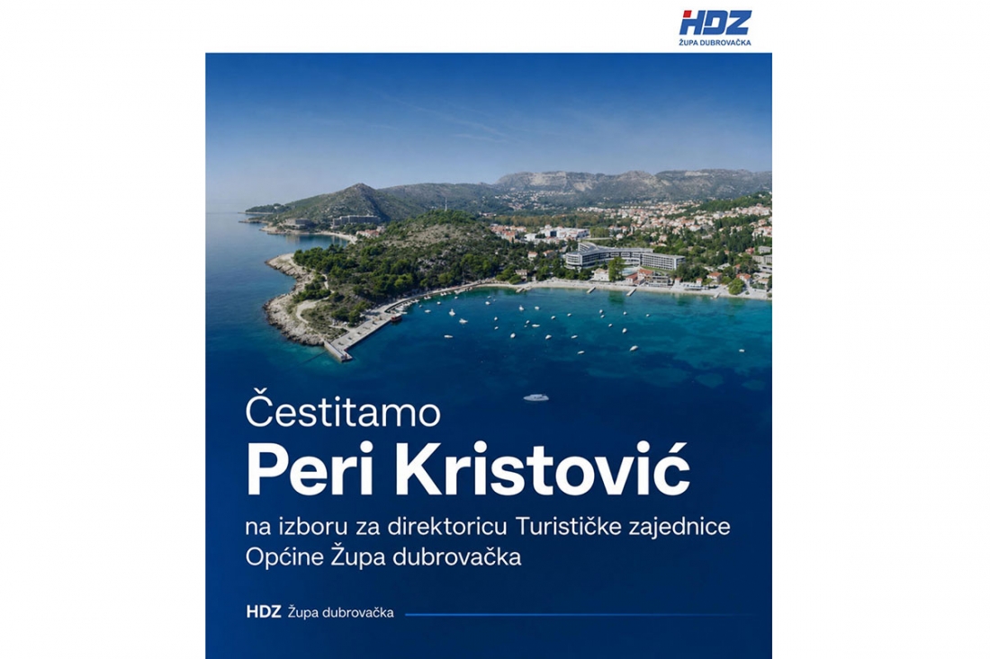 Čestitamo Peri Kristović na izboru za direktoricu Turističke zajednice Općine
